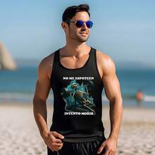 CAMISETA OLIMPICA DEPORTIVA GYM URBAN CASUAL CALACAS CHIDAS ANIME ROCK OH685 - Negro - Ver 1