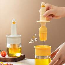 1pc Silicone Oil Brush With Bottle, Oil Brush For Cooking, Baking, Grilling, Outdoor BBQ