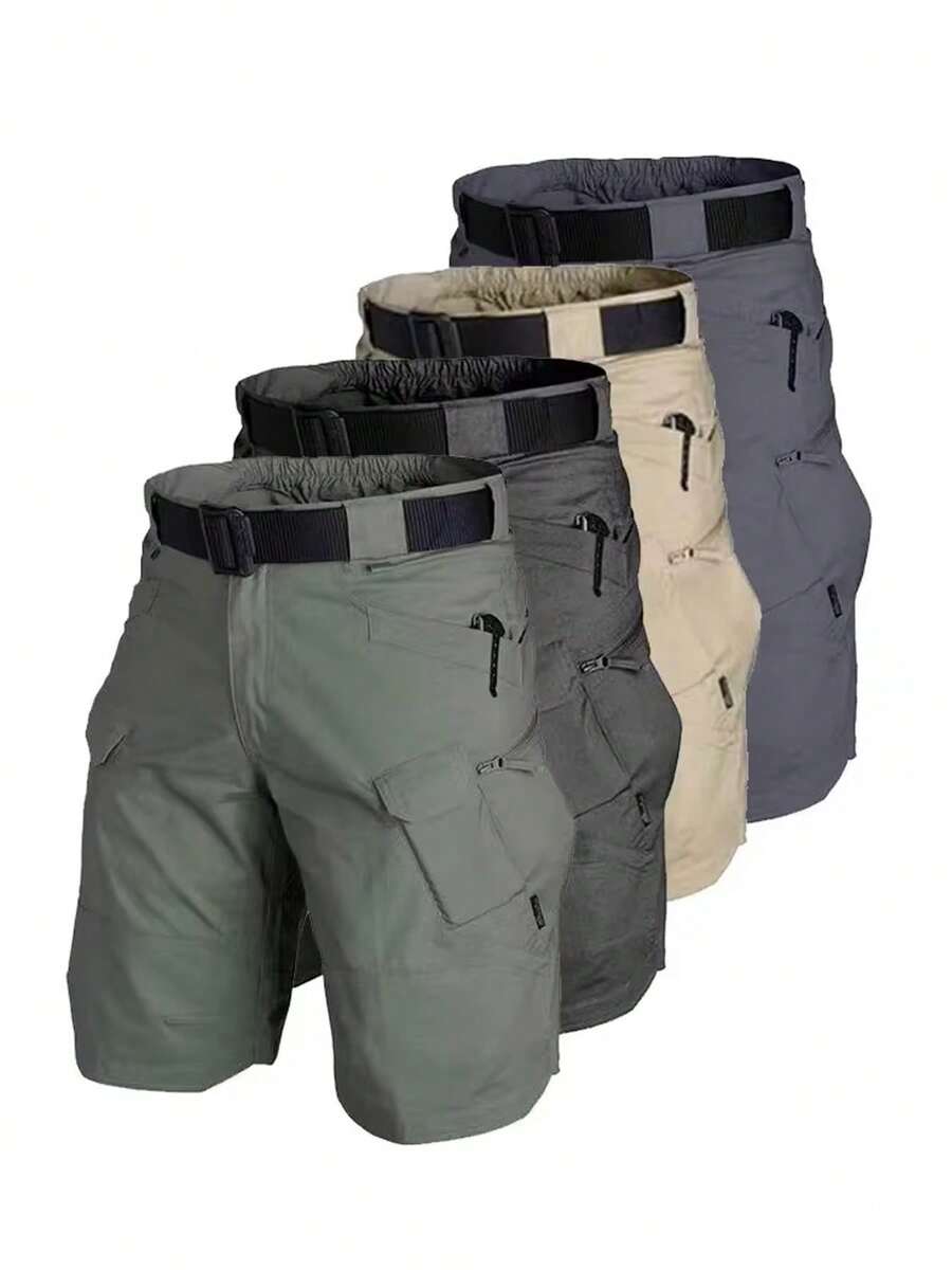 Men's Spring Autumn City Cargo Elastic Pants Trekking Hiking Camping Climbing Running Sports Cycling Work Outdoor Trousers - Màu be - Xem 1