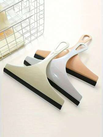 1/3pcs Ergonomic Soft Rubber Glass Squeegee, Window Cleaning Tool, Floor Tile Scraper, Suitable For Shower Door, Bathroom, Car Windows, And Kitchen Surface Cleaning