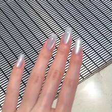 XEIJAYI 1PC 10ml Cat Eye Nail 2025 Holographic Nail Art Reflective Cat's Eye Magnetic Nail Gel Soaking UV LED Gel Salon Female Nail Art Tools Fashion Nail Gel - 銀色 - 查看 1