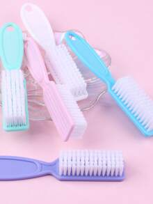 4 piezas de brochas de limpieza para arte de uñas, de mango largo y multifuncionales - Multicolor - Ver 15