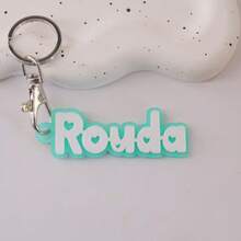 1 Pc Backpack Name Tag, Acrylic Keychain, Personalized Acrylic Name Tag, Name Keychain, Personalized Acrylic Keychain, Custom Name Keychain, Acrylic Keychain, Diaper Bag Tag, Lunch Box Tag, Kids Tag,Durable,Engraved,Stainless,Colorful,Cute,Adorable,Funny,Kawaii,Y2K,Stylish,Unisex,Casual,Custom,Personalized,Unique,Customized,Ideal Gifts For Him,Ideal Gifts For Her,Her,Boyfriend,Girlfriend,Family,Friends - Steel Keychain - View 21