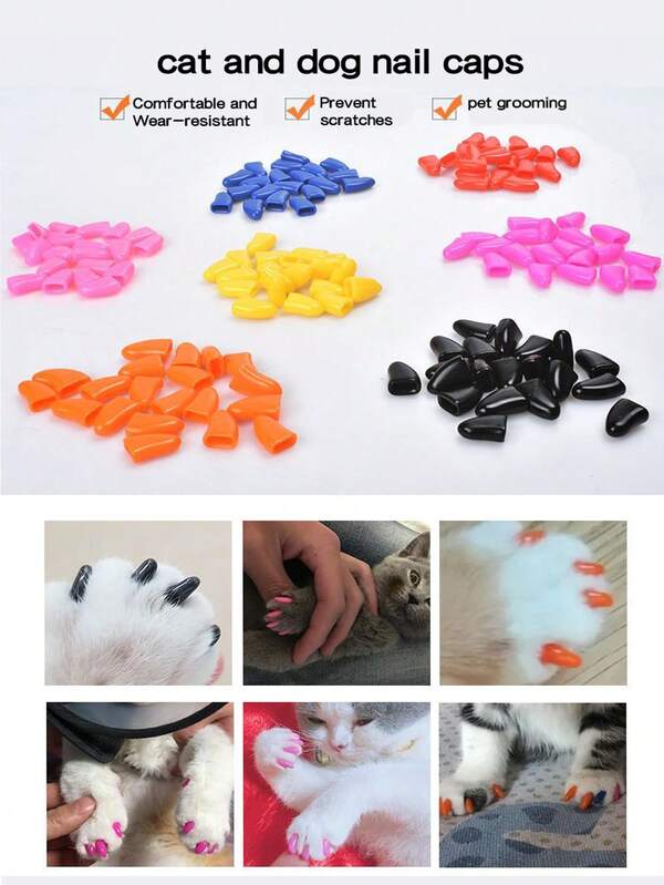 Kratzfeste Katzenkrallen-Abdeckungen, Nagelpflege-Werkzeuge für Haustiere, kratzfestes Zubehör für Haustier-Pflege, Halloween- und Weihnachts-Dekorationen für Katzen