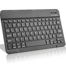 1 pieza Mini teclado Bluetooth portátil, teclado inalámbrico ultra delgado y silencioso de 10 pulgadas con batería recargable, compatible con Android, Windows, adecuado para iPad, tableta, teléfono, regalo de Navidad/Halloween - Unitalla - Ver 14