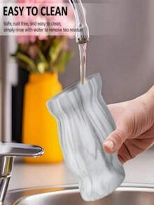 80盎司/230毫升马黛茶杯套装 葫芦形不锈钢防烫隔热带清洁刷吸管勺家用茶具 - 彩色 - 查看 5