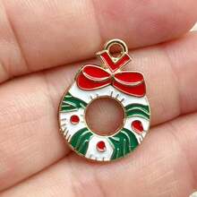 Set di 4 collane natalizie, con pendenti a forma di fiocco di neve, Babbo Natale, albero, campana, corona e pupazzo di neve, renna, per donna e uomo, regalo festivo per feste, accessori vintage per costumi natalizi