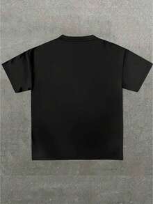 Camiseta Gato I Hate People Humorístico,Camiseta casual estampada de manga corta y cuello redondo, 100 % algodón - Negro - Ver 2