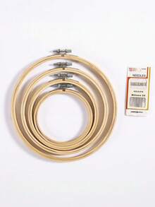 1 Peça Bastidor de Bordado, Bastidor de Bordado Redondo de Madeira, Bastidor de Ponto Cruz Ajustável, Bastidor de Bordado de Ponto Cruz, Bastidor de Bordado de Bambu, Bastidor de Bordado de Bambu - Com Barras Horizontais Fortes e Botões de Pressão, Ajustável, DIY Artesanal, Adequado para Artesanato, DIY Artesanato, DIY Ponto, Bordado, Artesanato, Costura, Decoração de Casamento de Anel de Bambu, Artesanato de Costura, Artesanato de Decoração Doméstica.