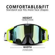 Thor Unisex PC Lens Motocross Riding Goggles,Dirt Bike Goggles, Motorcycle Goggles ATV Goggles Ski Goggles Windproof Glasses Racing Goggles,Winter Outdoor Sports Protective Eyewear, Windproof Sandproof Goggles For Ordinary Decorative Use Skiing Snow Windproof