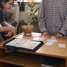 4 Pocket Trading Card Binder -Zipper PU Cover Card Album, Sturdy 360 Loading Holder For MTG, TCG & Sports Cards - Turquoise - Blue - View 2