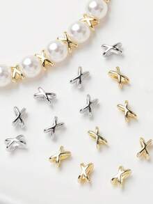 16/160颗，75毫米合金首饰DIY配件。蝴蝶结隔珠。珠子，首饰制作珠子，首饰制作材料，隔珠，手链珠子，手链珠子，吊坠，珠子隔片。生日派对，万圣节，圣诞节装饰，成人手工材料