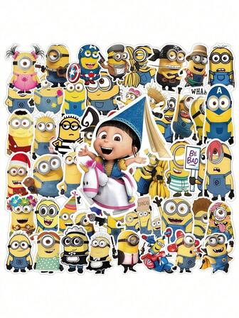 Minions Minions Universal 50pcs Despicable Vinyl Stickers High Quality Fans Cute Cartoon Sticker For Water Bottle Vinyl Waterproof DIY Decals For Laptop Phone Hard Hat Skateboard Scrapbooking Bumper Gifts For Mom Dad Grand Mother Father Teacher Sister Brother Friend Funny Valentine's Day Gifts, Minions, Stickers, Minions, Stickers, Minions, Stikcers, Fathers Day Stickers, Scrapbook Stickers Wall Stickers Room Decor Wall Sticker Wall Decor Home Décor