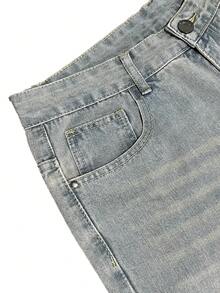 Jeans azul champán de corte holgado y estilo retro para hombre - Champán - Ver 5