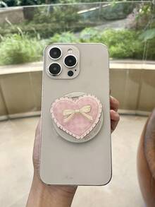 1pc Pink Heart & Cherry 360° Rotating Strawberry Tea Cup Magnetic Phone Holder, Cute Gift For Couples, Friends, Classmates Compatible With IPhone, Android Phone, Gift For Birthday, Family, Friends Push-Pull Phone Grip Phone Accessories - Multicolor - View 10