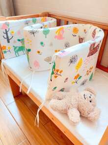 1 件婴儿和儿童床护栏，可拆卸和清洗，防摔防撞床保险杠，适合男孩和女孩的柔软床安全护栏，适合所有季节，节日礼物