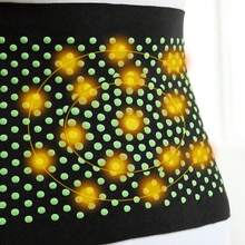 Samtgürtel aus Beifuß für ganzjährigen leichten Tragekomfort, grünes Polka-Punkt-Bauchdesign, nur Handwäsche, Unterbauchschutz