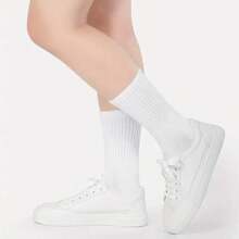 10pcs/6pcs Women's Fitness Socks, Lightweight Cotton Ankle Socks For Yoga, Hiking, Sports, Ballet, Casual Calf Exercise, 4pcs/2pcs