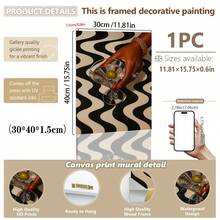 1pc, Canvas Hanging Painting, Framed Decorative Painting, Poster, Wall Art, Vintage Martini, Bar Cart Art, Cool Apartment Wall Art, Cocktail Wall Art, Vintage Living Room Wall Decor, Eclectic, Dorm Decor, Fashion Decorative Painting