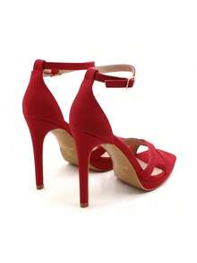 Women's Platform Heels  Heel Sandals Party Bridal Evening Shoes Francisca-2 - Đỏ - Xem 7