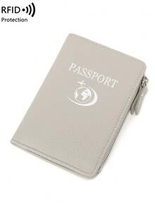 Neuer multifunktionaler RFID Reisepasshalter, Lederoptik Geldbörse, Reisetickethalter, diebstahlsicherer tragbarer Reisepasshalter