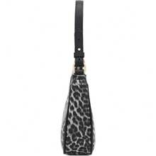 FashionPuzzle Small Crescent Shoulder Bag Underarm Purse - Le007 黑/黑 - 查看 3