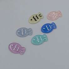 6pcs Cream & Candy Color Cute Clownfish Shape Hair Clips, Sweet Y2K Bangs Cartoon Fish Wavy Hair Clips, Macaron Claw Clips Hair Claws Hair Barrettes, School Stuff, Hair Accessories, Head Accessories - Multicolor - View 9