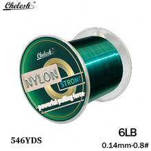Chelesh 546yds Super Strong Nylon Monofilament Fishing Line, Available In Olive Green, Gray, Transparent, Fuchsia, Parallel Winding Craft, High Strength, Good Water Cutting Performance, Multiple Strengths Available, Father's Day Fishing Gift, Jewelry Making DIY - Multicolor - View 26
