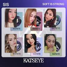 6pcs Katseye/Kpop Eyeons Purple Cards, Delicate Collector's Edition Cards, Can Be Stored In Card Cases, Wallets, Passports, Also A Gorgeous Prop For Travel Photography And Checking In, Christmas Gift