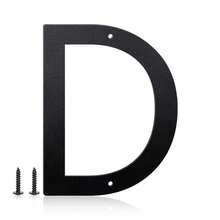 5 Incn Metal Aluminium House Numbers Letters, Black House Address Letters, Outdoor Mailbox Numbers, Modern Metal Address Number Letter For Homes, Apartments, Farms