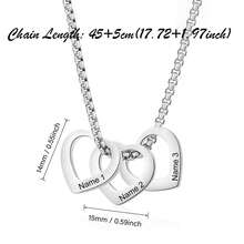 Custom Name Necklace: Grandma Jewelry Silver / Gold, Personalized Grandma Gift, Heart Charm Necklace, Engraved Necklace, Grandmother Necklace - Multicolor - View 3