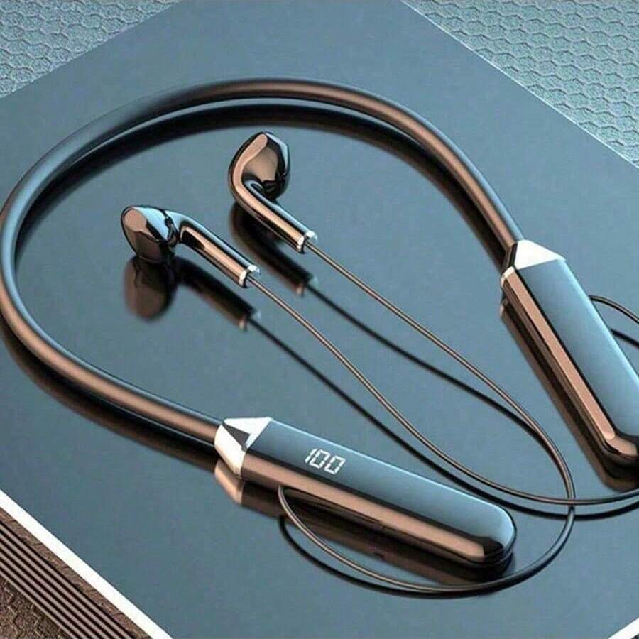 New Sports Wireless Bluetooth Headphones ENC Noise Reduction 9D Stereo Long Battery Life HIFI Hanging Neck Earphones ﻿ - Multicolor - View 1