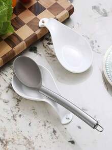 1 قطعة/2 قطعة حامل ملعقة من البولي بروبيلين، حامل ملعقة الحساء، وسادة الملعقة، حامل ملعقة مشترك، حصيرة عازلة للحرارة، أداة مطبخ