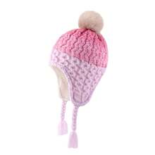 Infant Pom Pom Beanie Kid Winter Hats Toddler Cap Knit Warm Beanies Caps For Baby Boys Girls
