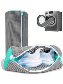 1/2pcs 360° Shoe Washing Machine Bag For All Shoe Types - Anti-Deformation, Machine Washable, Air-Drying, Protective Laundry Bag With Rich Fleece Inside, Perfect For Sneakers And Casual Shoes, - Multicolor - View 31