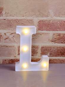 4个/1个 - 16厘米霓虹LED字母灯，电池供电，字母A-Z，适用于派对餐桌中心装饰、性别揭晓派对、生日派对和婴儿房装饰 - 白色-約16cm - 查看 24