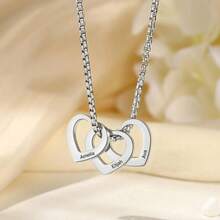 Custom Name Necklace: Grandma Jewelry Silver / Gold, Personalized Grandma Gift, Heart Charm Necklace, Engraved Necklace, Grandmother Necklace - Multicolor - View 4