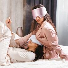 FRESHME Silk Sleep Mask Dark Eye Mask, Zero Eye Pressure Face Mask, Suitable For Women And Men, Comfortable Ultra Soft Eye Mask With Adjustable Elastic Strap, For Travel Sleep Yoga - Gray - View 7