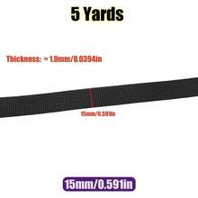 5 Yards/Pack 10-50mm Black Nylon Webbing Tape Backpack Strap Pet Collar Safety Belt Ribbon Band Bag Clothing DIY Sewing Accessories - Multicolor - View 16