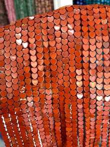 20 piezas de 6x2mm Cuentas de piedra natural con forma de corazón | Cuentas sueltas de ágata, cuarzo, ojo de tigre con forma de corazón plano | Para hacer collares, pulseras, pendientes y joyería DIY