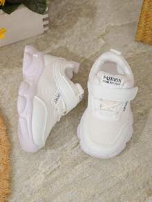 زوج واحد من أحذية الرياضة اليومية للأطفال، أحذية المشي للأطفال الصغار، لون أحادي، مقاوم للروائح الكريهة، شبكة تنفس، قطع من جلد البولي يوريثان، منخفضة الأعلى، خطاف وحلقة، للشارع والمدرسة والابتدائية للأولاد والبنات، أحذية رياضية، خفيفة الوزن، أحذية الجري الخارجية