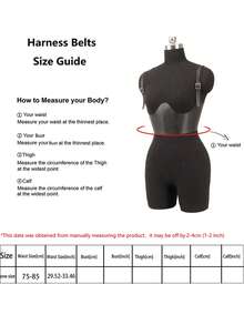 Leather Harness Belt For Women Chest Harness Woman Fashion Leather Wide Waist Belt Valentine's Day Gift Women's Belts & Trouser Belts