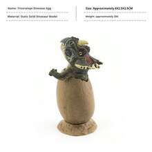 3pcs Tyrannosaurus, Triceratops, Velociraptor Dinosaur Model Set With Stand, Educational Paleontology Toy, Hatching Dinosaur Egg Experiment Kit (Hatching Design), Stitch Toys, Travel Toys, Classroom Fidget Toys, Mini Stuff, Bath Toys, Christmas Stationery, Stress Ball, Birthday/Christmas/Halloween Gift, Perfect Gift - Multicolor - View 10