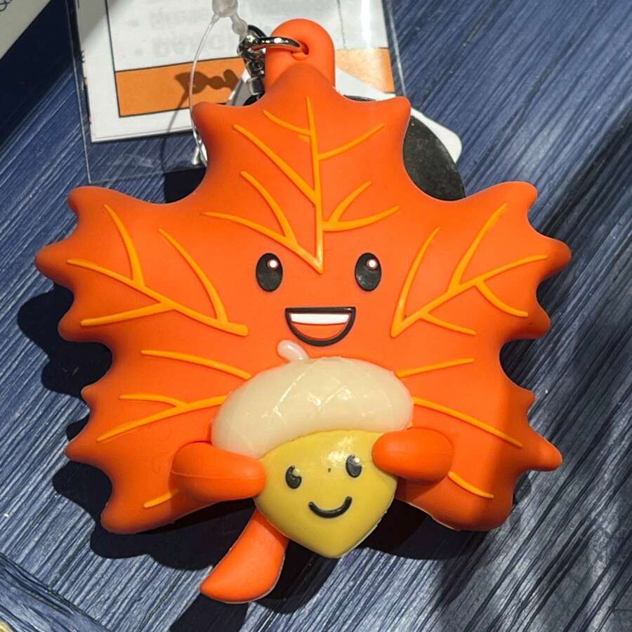 Plush Keychains - Orange Leaf - View 1
