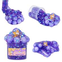 70ml Crunchy Crystal Slime Ball Kit With Bat, Dinosaur, Starfish Charms - Slime Set For Boys Girls, Perfect For Christmas Gifts Party Favors, Includes Fun Slime Accessories DIY Sensory Toys - Multicolor - View 6