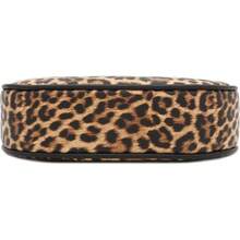FashionPuzzle Small Crescent Shoulder Bag Underarm Purse - Le007 棕褐色/黑色 - 查看 4