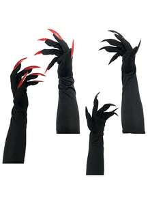 1 件黑猫爪手套，俏皮动物爪配饰，狂欢派对角色扮演服装配饰 - 彩色 - 查看 8