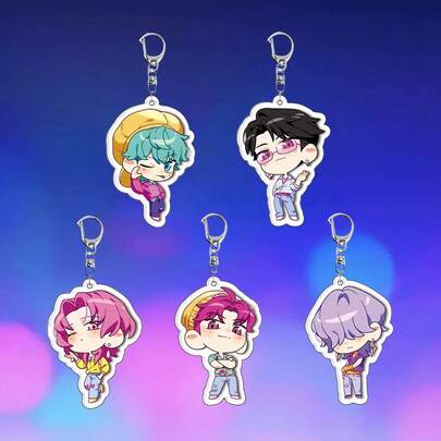 Sa-Ja Boys, Kpop, D-Emon Cartoon Keychain, Cute Keychain Suitable As Bag Pendant, Collection Display, Thoughtful Gift For Friends, Christmas Gift, Birthday Present
