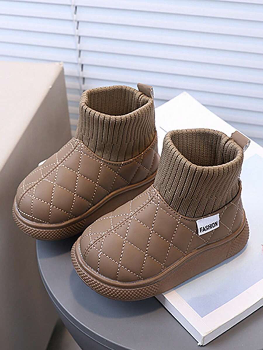 Toddler/Kids Winter Boots, 2025 New Snow Boots For Boys And Girls, Anti-Slip Warm Boots - Brown - View 1