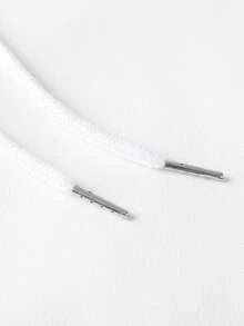 Sudadera con capucha para hombre de 1 pieza: mezcla de algodón y poliéster, estampado exquisito, adecuada para exteriores, ideal para desplazamientos en otoño e invierno. - Blanco - Ver 4